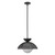 Alora Lighting Perth 14-in Matte Black/Opal Glass 1 Light Pendant 
