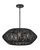 Hinkley Luca Medium Single Tier Chandelier Black 28.0"W x 10.75"H x 28.0"L Black Shade 