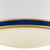 Hinkley Barton Medium Flush Mount Gloss White, Lacquered Brass, Vivid Navy 14.25"W x 8.5"H x 14.25"L 