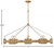 Hinkley Raffi Large LED Linear Chandelier Burnished Gold 