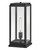 Hinkley Max Medium Pier Mount Lantern Black 7.25"W x 17.0"H x 7.25"L 