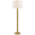 Ralph Lauren Barrett Large Knurled Floor Lamp - Natural Brass 