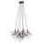 Artistry 27.75-in Matte Black and Harvest Brass Chandelier with 6 Lights