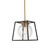 Bridgetown Pendant, 1-Light, Black, Harvest Brass, Clear Glass Shade, 13"W (AC11601VB 340401XR)