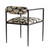 Barbana Chair, Ocelot Embroidery, Square, 27"H (4506 3FHCP)