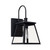 Belmore Outdoor Wall Lantern, 1-Light, Black, Clear Glass, 14.5"H