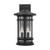 Mission Hills Outdoor Wall Lantern, 2-Light, Black, Antiqued Seeded Glass, 16.5"H