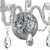 Traditional Crystal Wall Sconce - Polished Chrome, Hand Cut Crystal 12.5"H