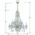 Traditional Crystal Chandelier - Polished Brass, Swarovski Spectra Crystal 48"H