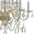 Traditional 1 Light Crystal Chandelier - Polished Brass, Swarovski Spectra Crystal 26"H