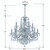 Imperial Chandelier - Polished Chrome, Swarovski Spectra Crystal 31"H