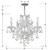 Maria Theresa Chandelier - Polished Chrome, Hand Cut Crystal 17"H