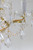Brentwood Chandelier - Gold, Hand Cut Crystal 19"H