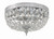 Ceiling Mount 2 Light Flush Mount - Polished Chrome, Swarovski Spectra Crystal
