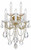 Maria Theresa Wall Sconce - Gold, Swarovski Spectra Crystal 24"H