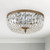 Ceiling Mount 3 Light Flush Mount - Olde Brass, Swarovski Spectra Crystal, Crystorama (714-OB-CL-SAQ 20GV5)