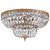Ceiling Mount 4 Light Flush Mount - Olde Brass, Swarovski Spectra Crystal 12"H