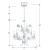 Southport Chandelier - Wet White 22"H