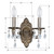 Paris Market Wall Sconce - Venetian Bronze, Hand Cut Crystal 9.5"H