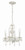 Paris Market Mini Chandelier - Antique White, Swarovski Spectra Crystal 15"H