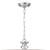 Hampton Chandelier - Polished Chrome, Clear Teardrop Almond 23"H