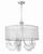 Hampton Chandelier - Polished Chrome, Clear Teardrop Almond 23"H