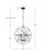 Solaris Chandelier - English Bronze, Clear Glass Drops 35.5"H