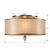 Luxo Flush Mount - Antique Brass 8.5"H