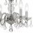 Traditional Crystal Mini Chandelier - Polished Chrome, Clear Italian 12"H