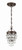 Calypso Mini Pendant - Vibrant Bronze, Clear Glass Drops 13.75"H