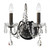 Butler Wall Sconce - English Bronze, Hand Cut Crystal 14"H