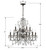 Butler Chandelier - English Bronze, Swarovski Strass Crystal 29"H