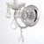 Imperial Wall Sconce - Polished Chrome, Swarovski Strass Crystal 13.5"H