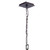 Capri Chandelier - Raw Steel 17"H