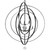 Luna Chandelier - Matte Black 58.5"H