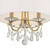 Othello Mini Chandelier - Vibrant Gold, Swarovski Spectra Crystal 17"H