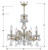 Maria Theresa 5 Light Chandelier - Gold, Swarovski Strass Crystal 19"H