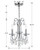Othello Mini Chandelier - Polished Chrome, Swarovski Strass Crystal 15.5"H
