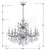 Maria Theresa 9 Light Chandelier - Polished Chrome, Hand Cut Crystal 23"H