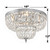 Ceiling Mount Flush Mount - Polished Chrome, Swarovski Spectra Crystal 12"H