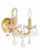 Filmore Wall Sconce - Antique Gold, Swarovski Strass Crystal 12.5"H