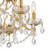 Filmore Mini Chandelier - Antique Gold, Hand Cut Crystal 15"H