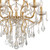 Filmore Chandelier - Antique Gold, Hand Cut Crystal 25"H