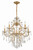 Filmore Chandelier - Antique Gold, Swarovski Spectra Crystal 25"H