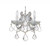 Maria Theresa Wall Sconce - Polished Chrome, Clear Italian 12.5"H