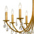 Bridgehampton Chandelier - Antique Gold, Swarovski Spectra Crystal 29"H