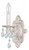 Paris Market Wall Sconce - Antique White, Swarovski Strass Crystal 10"H