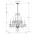 Traditional 1 Light Crystal Chandelier - Polished Chrome, Swarovski Strass Crystal 25"H