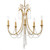 Arcadia Chandelier - Antique Gold, Hand Cut Crystal 28.5"H