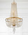 Arcadia Chandelier - Antique Gold, Hand Cut Crystal 31.5"H